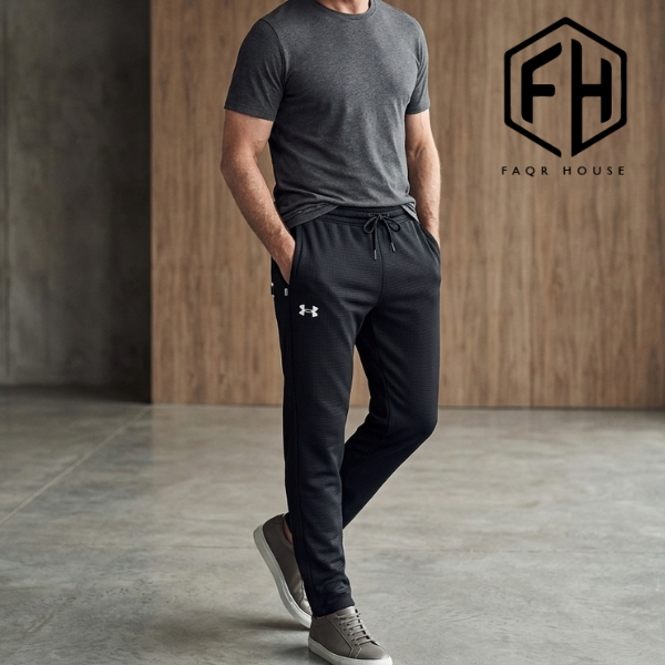 Waffle with actor black waffle-trouser-black