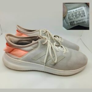 adidas-women's-cloudfo2am-gray-and-peach-pink-athletic-sneakers