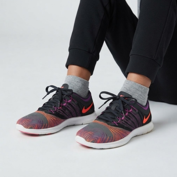 2 nike-womens-black-orange-running-sneakers