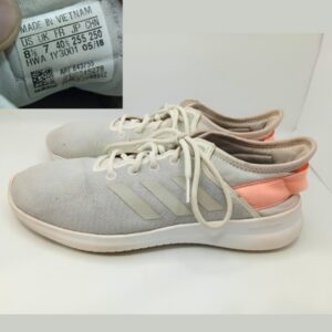 adidas-women's-cloudfo2am-gray-and-peach-pink-athletic-sneakers
